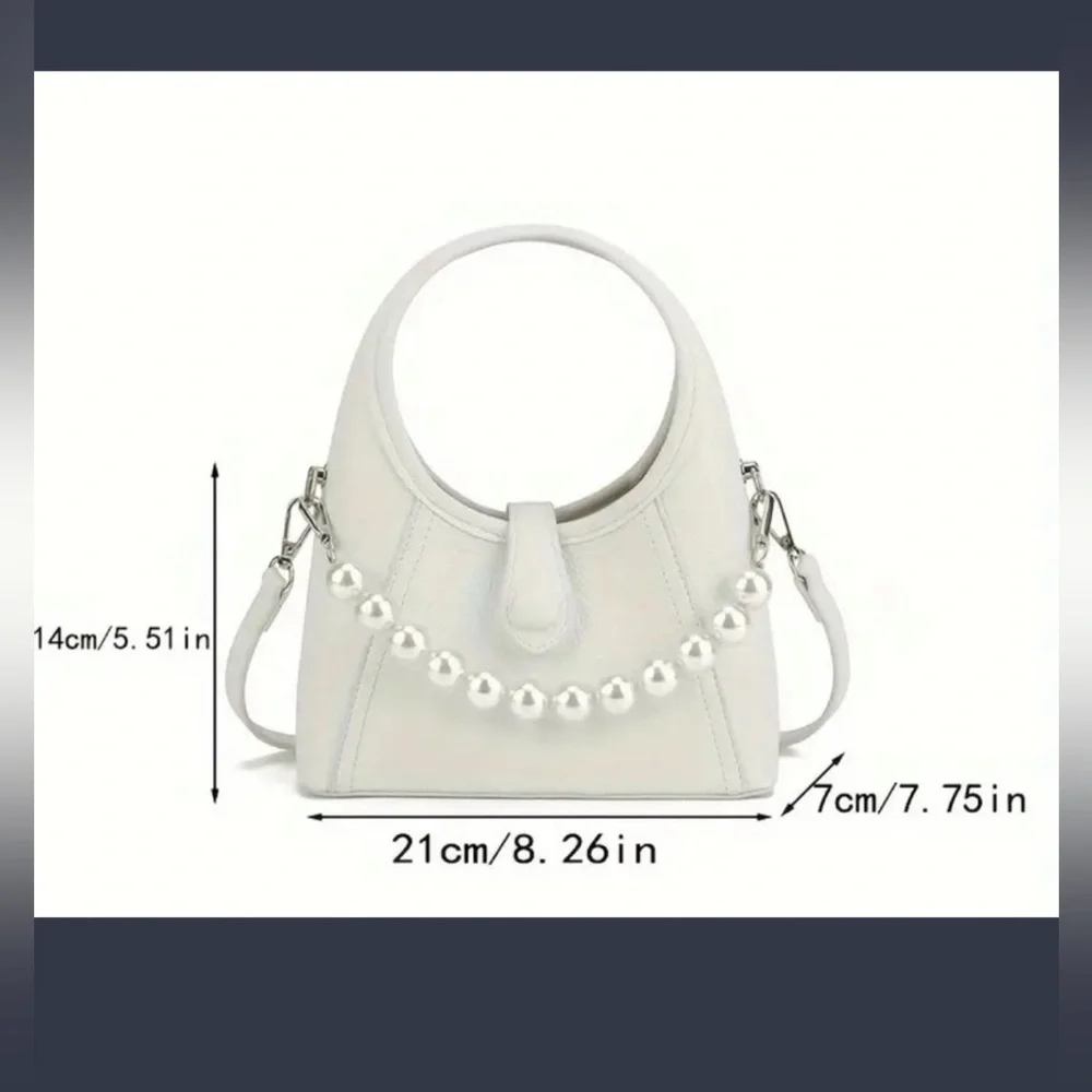 A chic mini PU leather handbag / crossbody bag - Picture 5 of 5